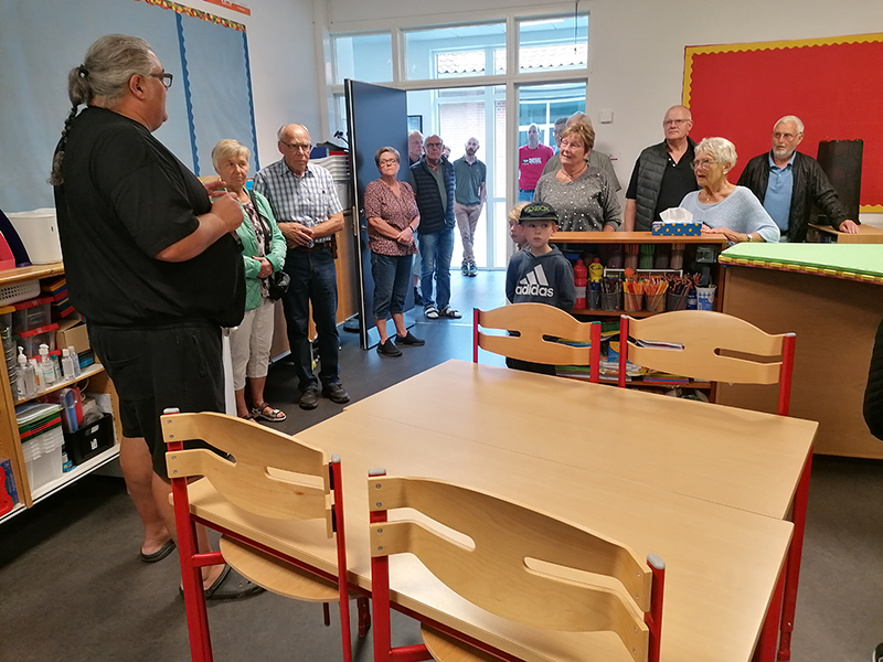 Den franske skole var såmænd bare et klasselokale på skolen. Foto: Finn Arne Hansen, Hjerting Posten.